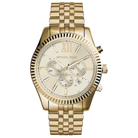 michael kors men watch gold|Michael Kors lexington men's watch.